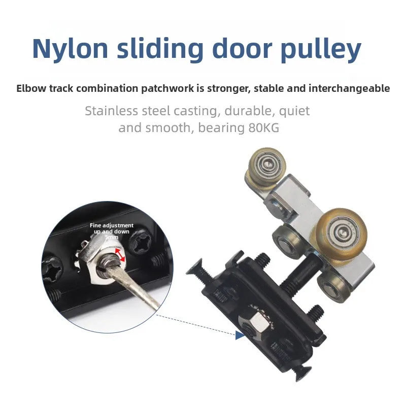 Referral Bus Door Slide Rail Silent Buffer Cloakroom Bedroom Door Invisible Sliding Sliding Door Track Hardware Accessories