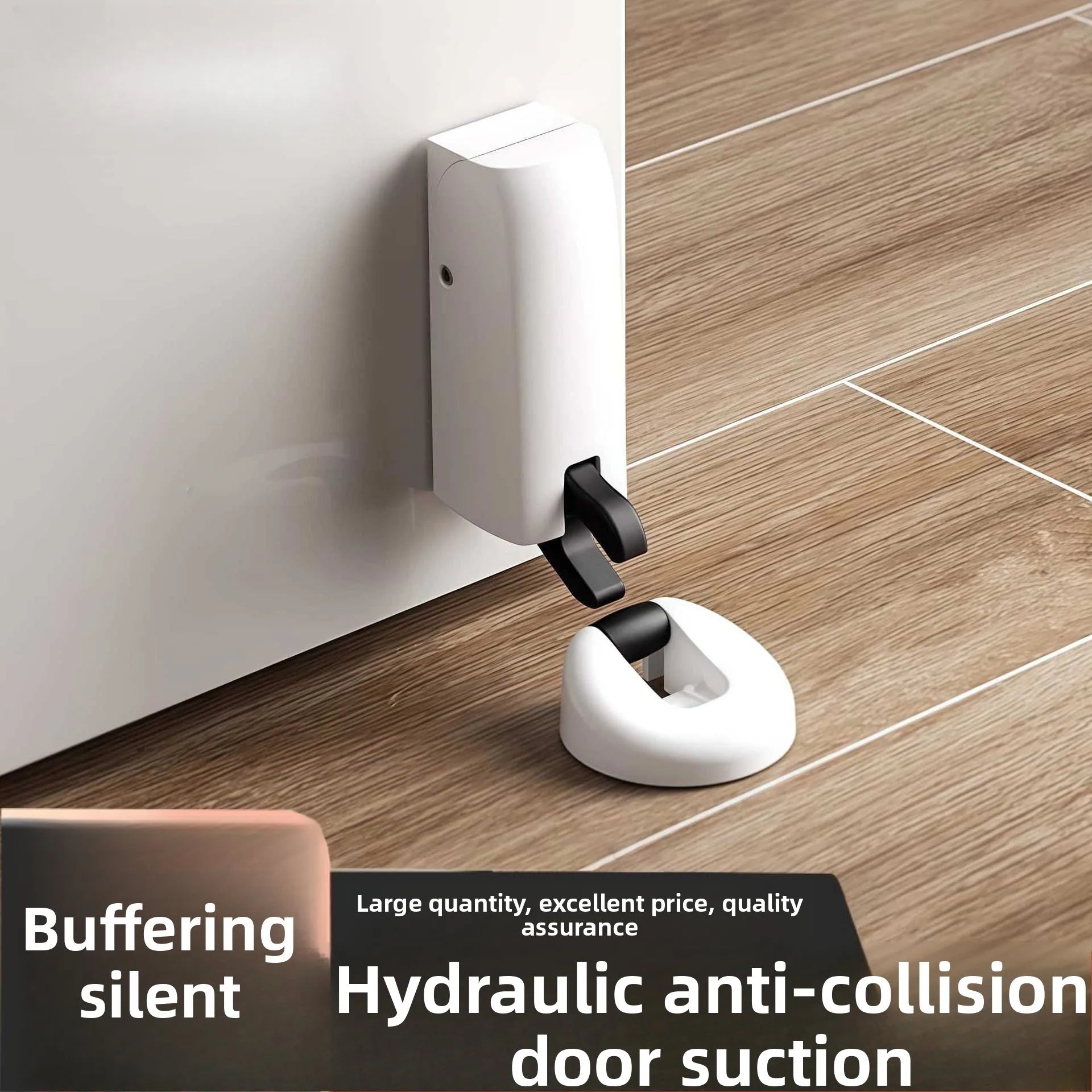 Hydraulic Damping Door Suction Bedroom Bathroom Door Windproof Suction Hydraulic Silent Anti-collision Door Stop