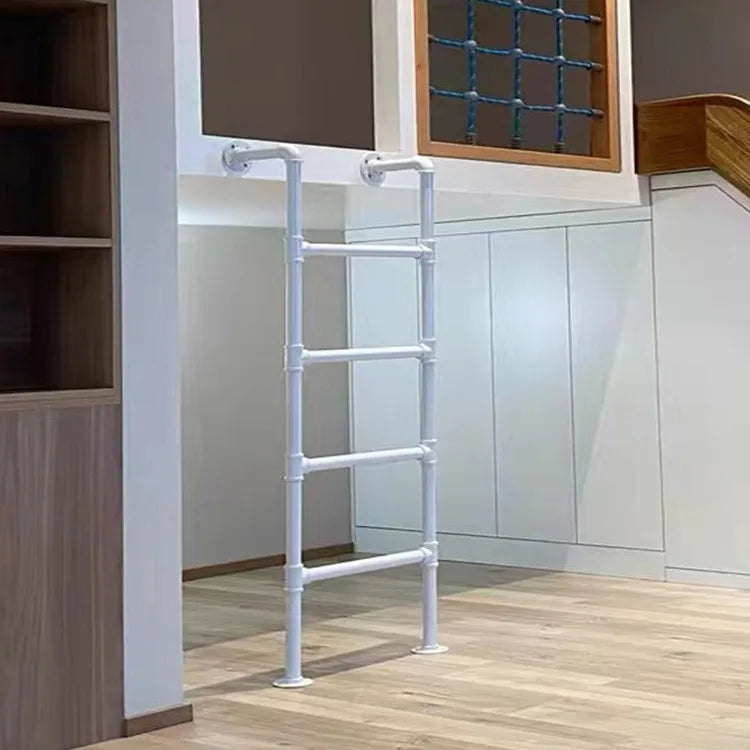 Nordic Ladder Household Straight Ladder Student Dormitory Up and Down Bed Ladder Loft Stairs Wrought Iron Loft Retro