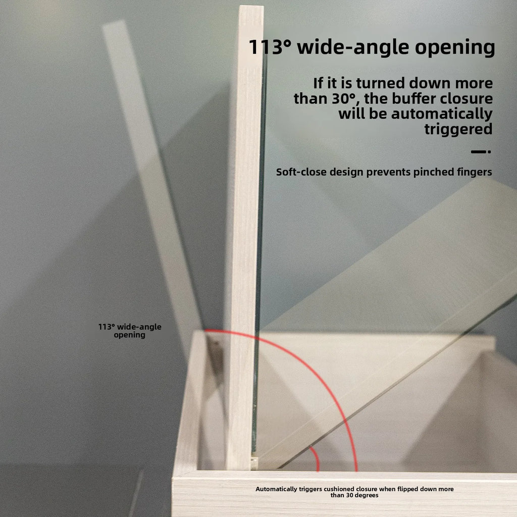 Ultra-Thin Dressing Table Soft Hinge for Flip Mirrors