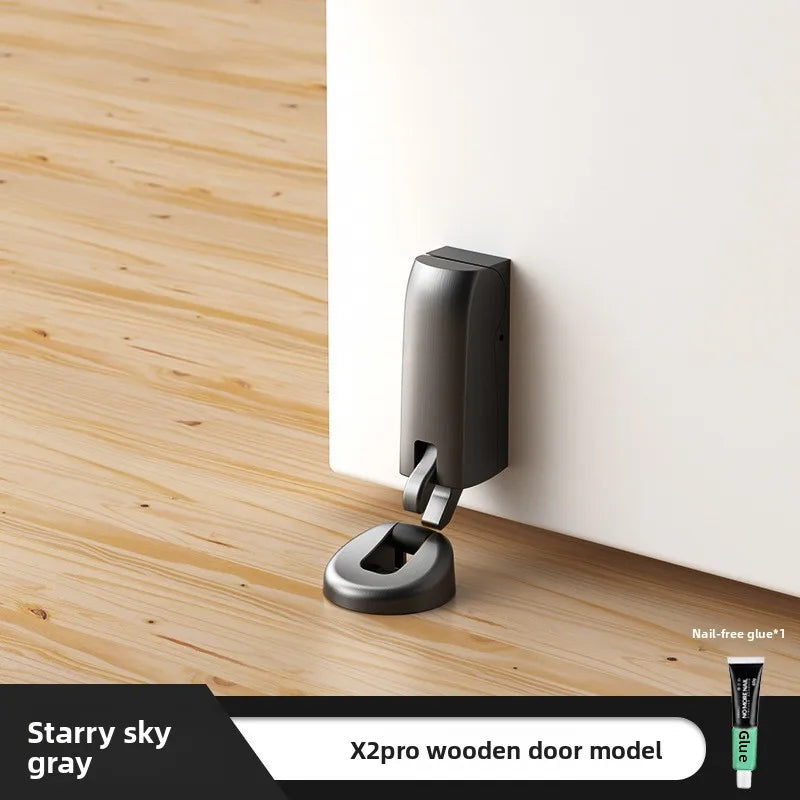Hydraulic Damping Door Suction Bedroom Bathroom Door Windproof Suction Hydraulic Silent Anti-collision Door Stop