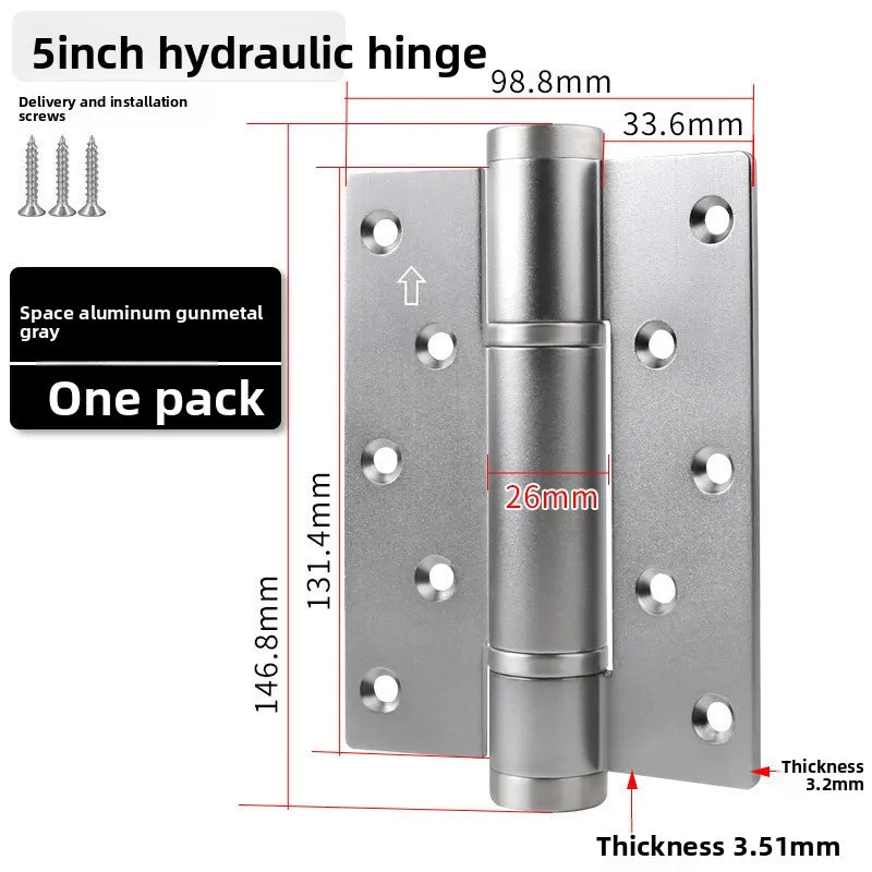 Hydraulic Buffer Invisible Hinge for Hidden Wooden Doors – Automatic & Silent