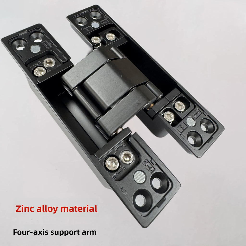 Invisible Square Head 3D Adjustable Hinge Folding Wooden Door Cross Hidden Hinge