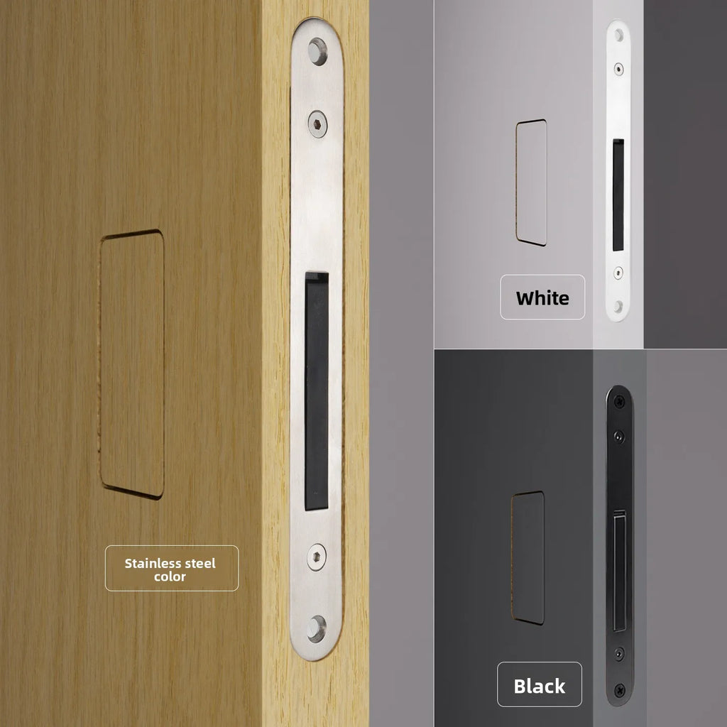 High-grade Handleless Invisible Door Lock Wooden Door Double-sided Press Door Magnetic Lock Minimalist Indoor Anti Hidden Lock