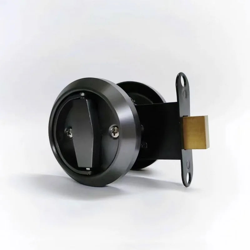 Hidden Double-sided Pull Ring Door Lock for Wooden Doors