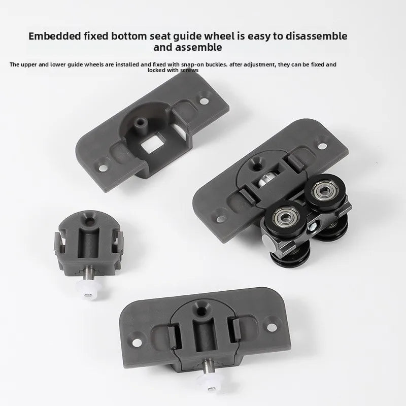 Walk-in Closet Folding Door Hardware Accessories 18 Plate Cloakroom Free Sliding Door Hanging Rail Hanging Slide Rail