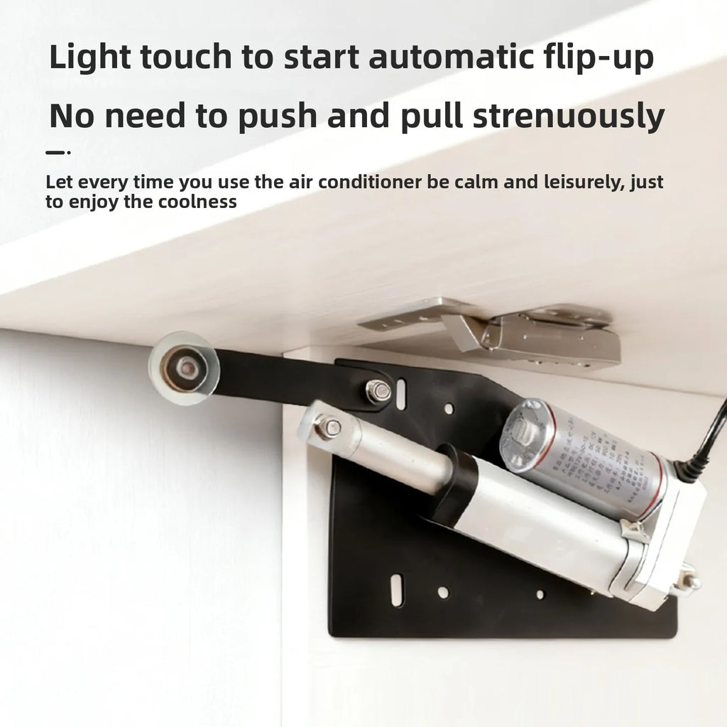Intelligent Electric Air Conditioner Upturn Door Support Hardware Cabinet Door Double Push Synchronous Electric Push Rod