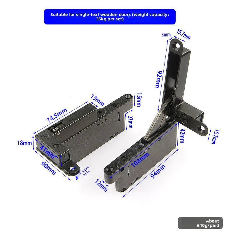 Aluminum Frame Door 3D Damping Hinge – Invisible Hydraulic Buffer