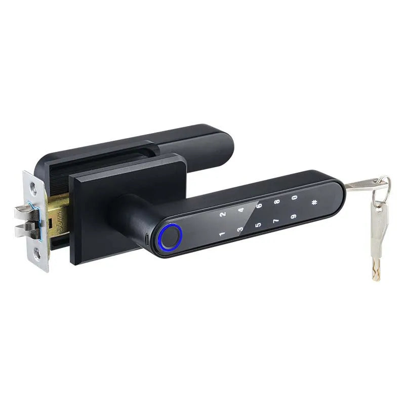 Broken Bridge Aluminum Fingerprint Smart Lock Translation Door Lock Sliding Door Waterproof Outdoor Electronic Lock Password