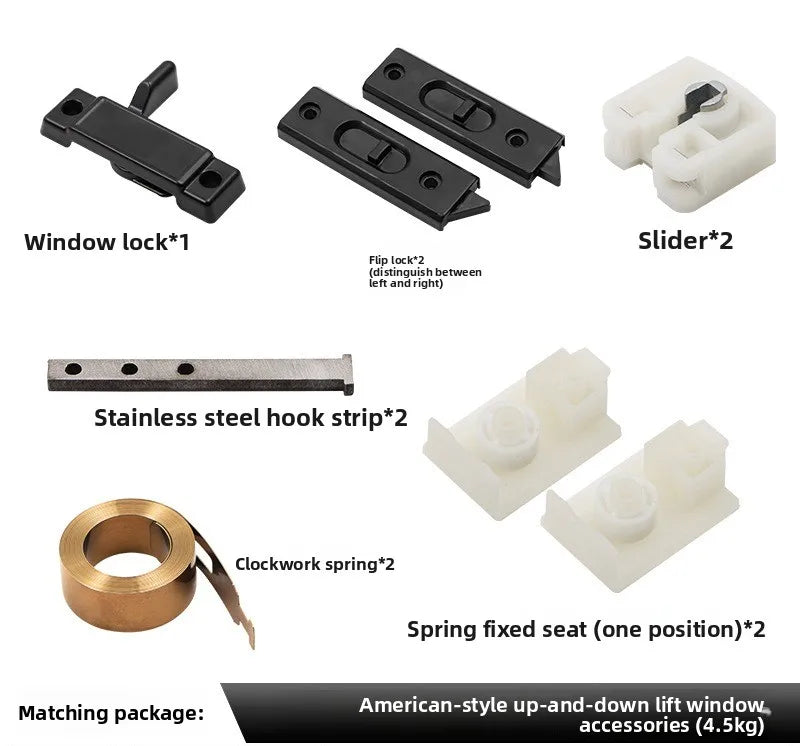 Up and Down Pull Window Accessories Arbitrary Stop Suspension Window Hardware Kitchen Wooden Window Up Slide Hardware