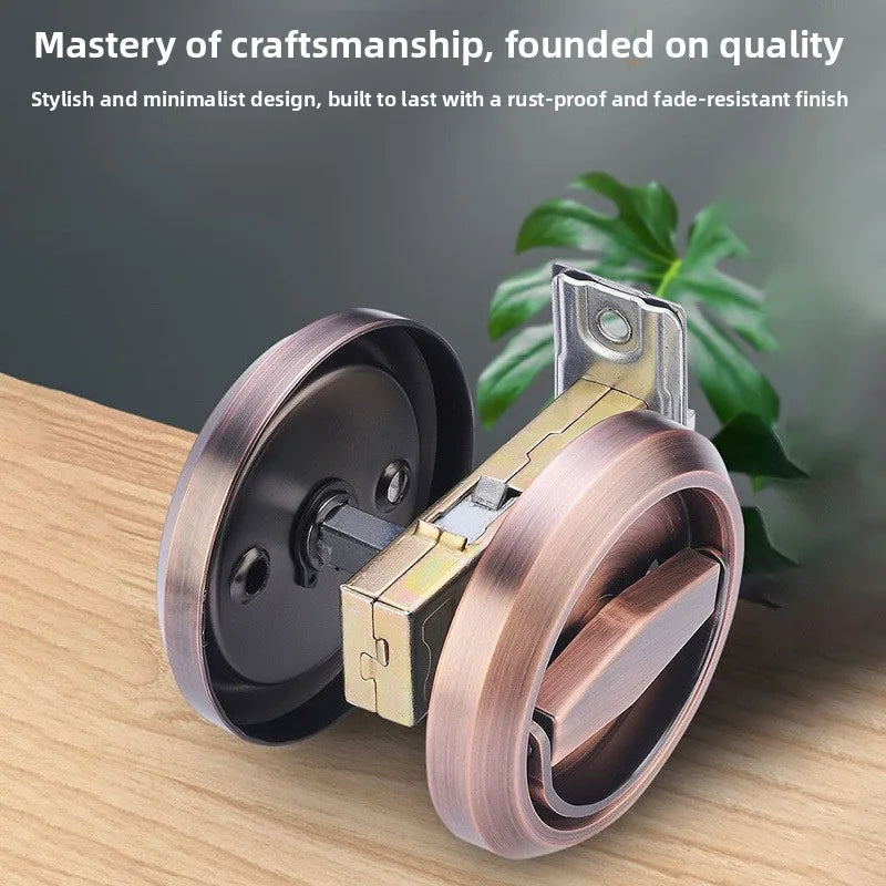 Household Pull Ring Anti-theft Dark Door Lock Hidden Double-sided Single Tongue Anti-theft Door Invisible Lock