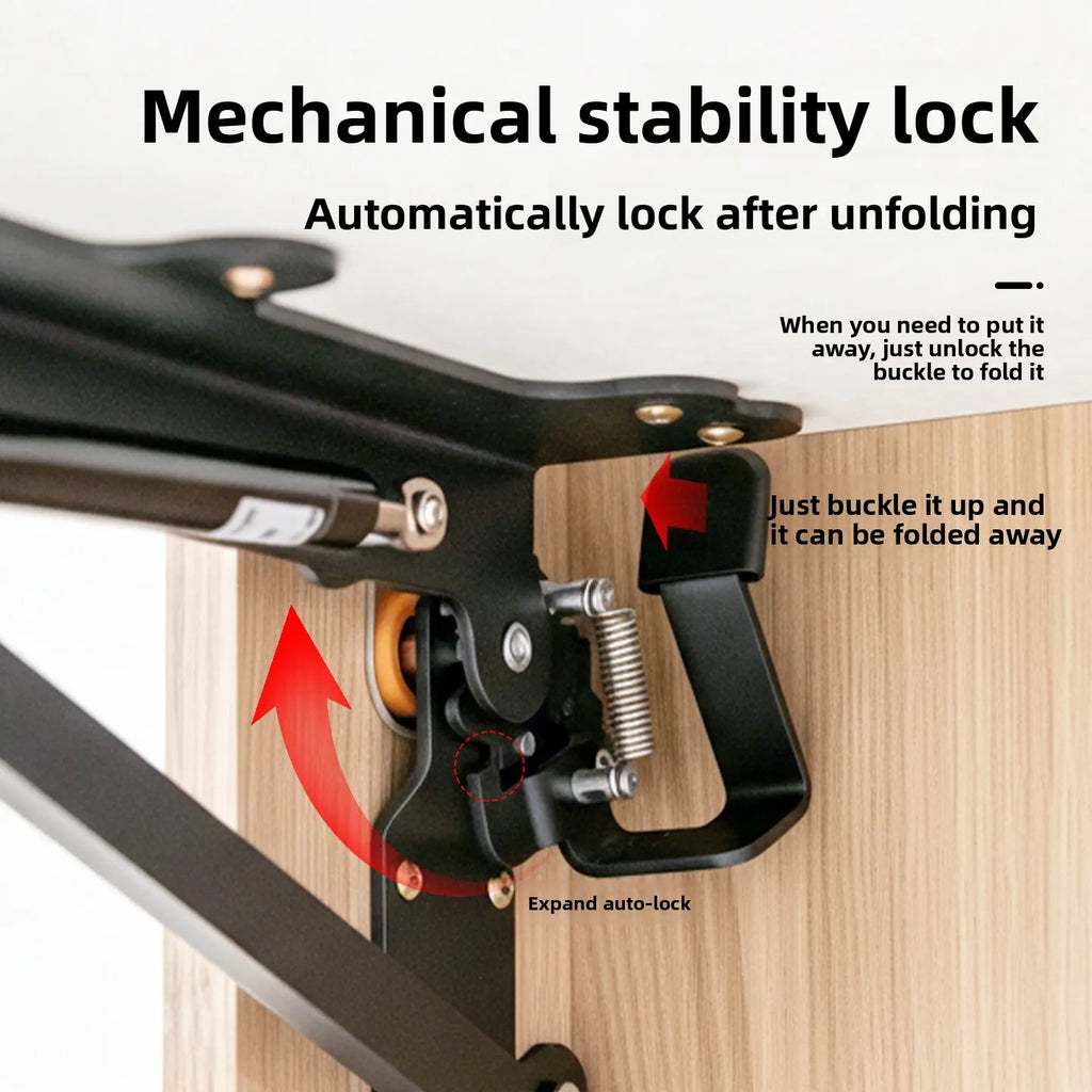 Floating Wall-mounted Folding Table Support Frame, Hidden Flip-down Wall-mounted Desk, Soft-folding Hardware Accessories