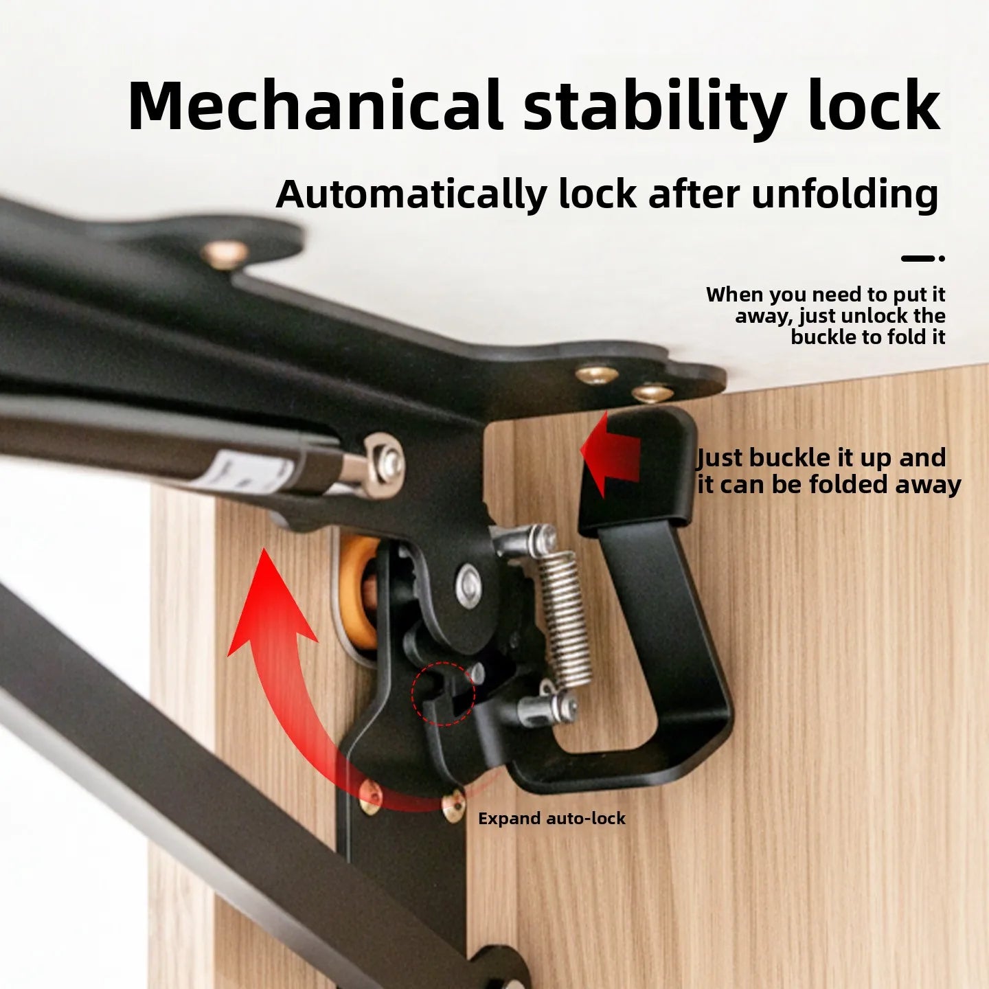 Floating Wall-mounted Folding Table Support Frame, Hidden Flip-down Wall-mounted Desk, Soft-folding Hardware Accessories