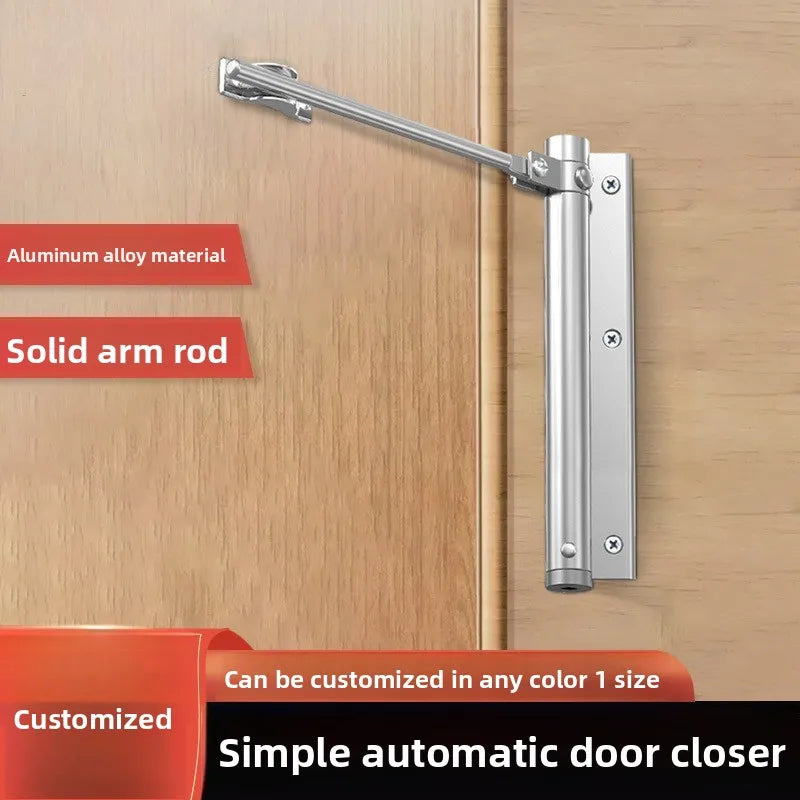 Simple Wooden Door Closer Return Automatic Rebound Device Buffer Door Closing Light Closing Spring Silent Door Closer