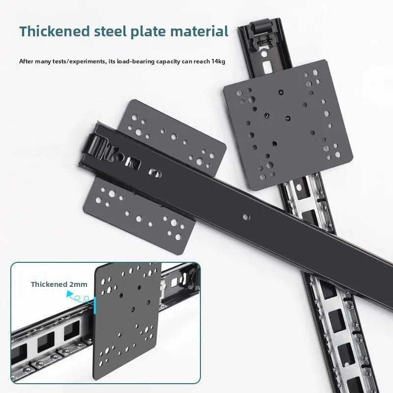 Upturn Folding Hidden Door Slide Rail Cabinet Clothing Cabinet Upturn Track Swing Door Pocket Hardware Accessories
