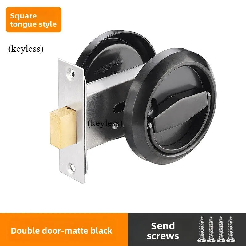 Household Pull Ring Anti-theft Dark Door Lock Hidden Double-sided Single Tongue Anti-theft Door Invisible Lock