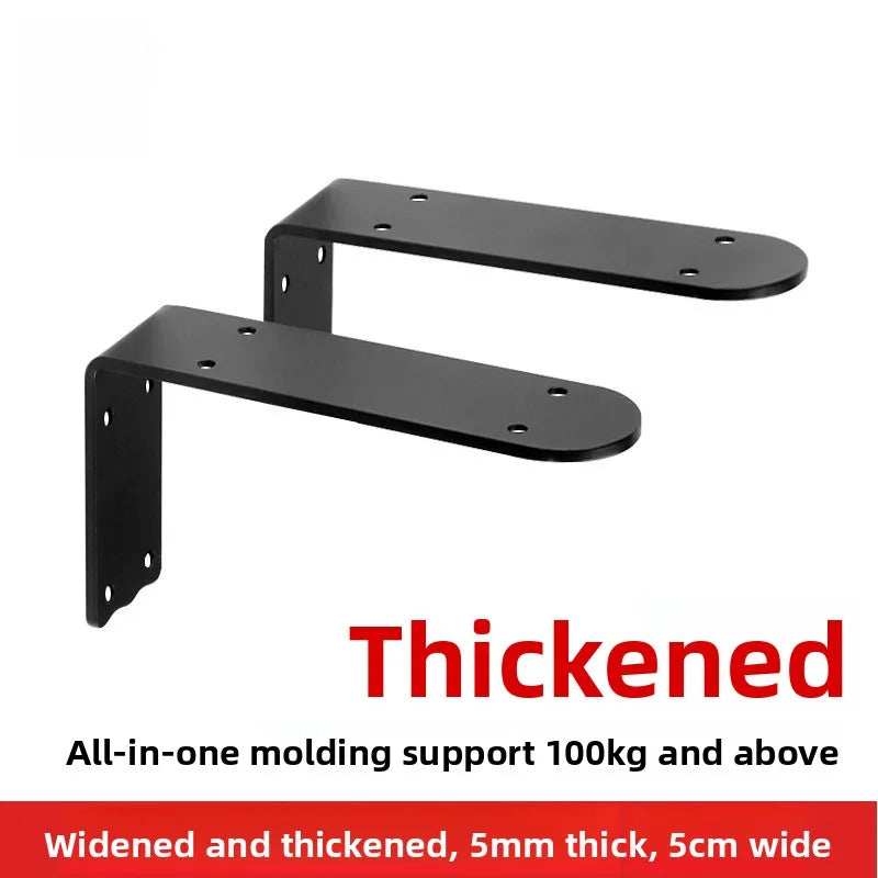 Modern Simple Wall Triangular Wrought Iron Bracket Home Kitchen Baffle Rack Restaurant Bar Right Angle Ledge