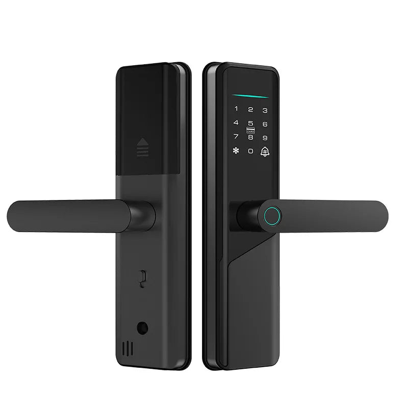 Graffiti Fingerprint Smart Lock – One-Grip Access for Apartments & Homestays