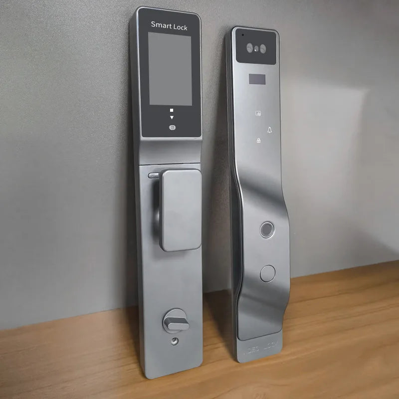 Automatic 3D Facial Recognition Smart Lock – Phone Remote, Fingerprint & Password