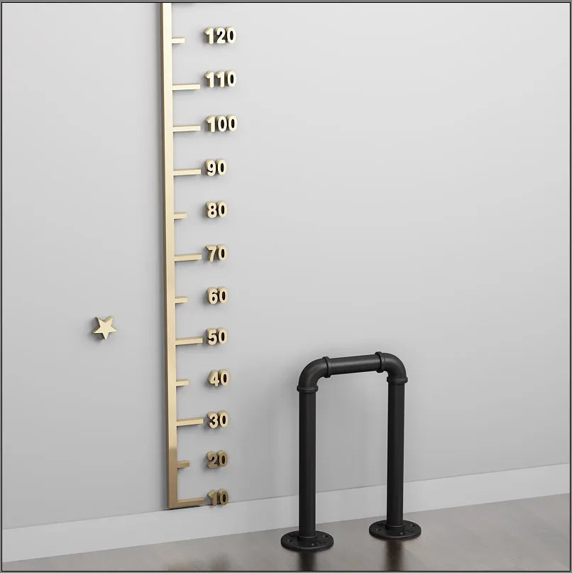 Simple Stair Handrail Household Elderly Children Household Fence Wrought Iron Water Pipe Indoor Creative Tone U-shaped Railing