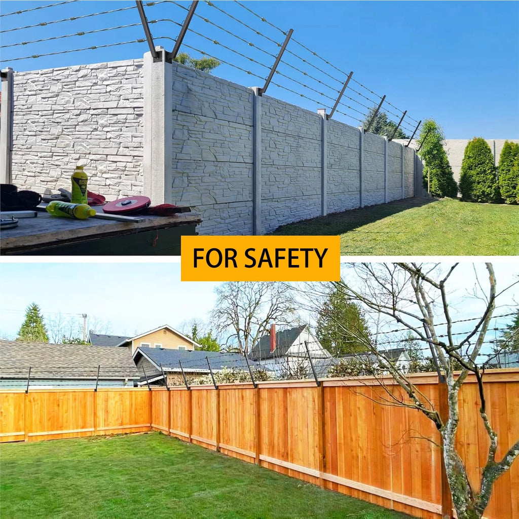 Fence Barbed Line Extension Arm Bracket Is Suitable for Outdoor Fences To Increase Height for Privacy and Pet Jumping