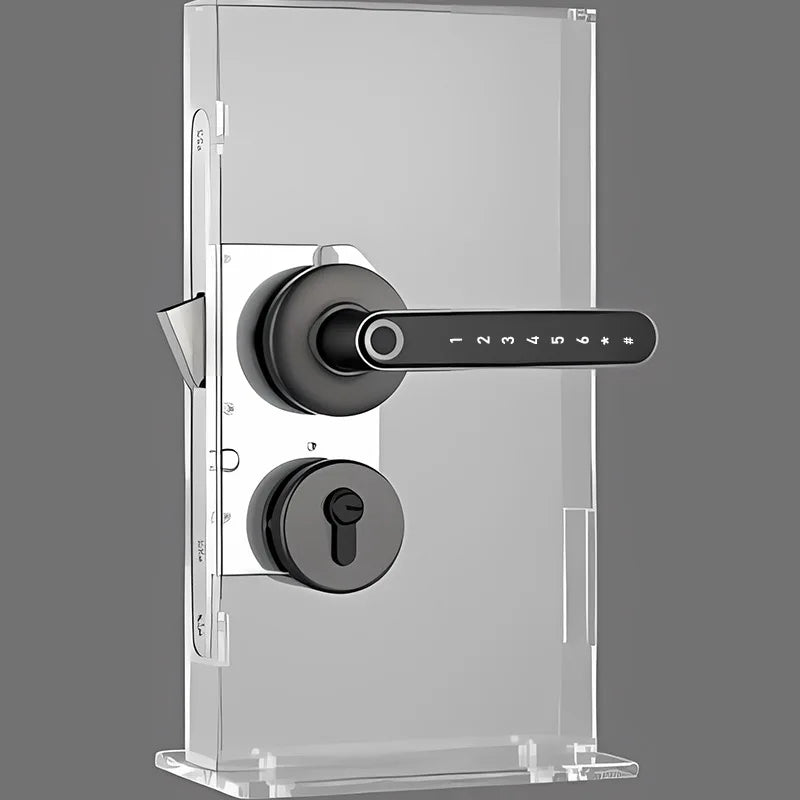 All-through Split Hotel Lock – Fingerprint & Card Smart Lock for Wooden Doors