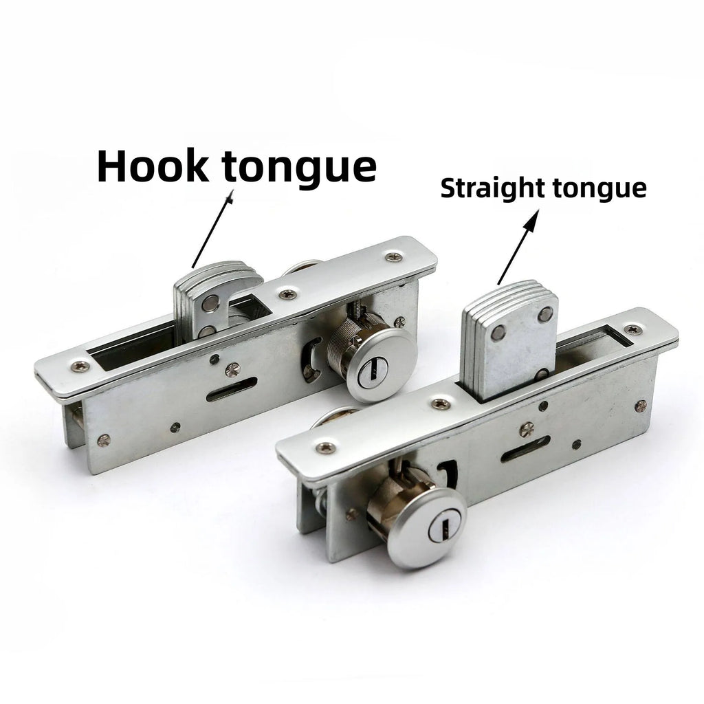 Framed Sliding Door Lock Heaven and Earth Lock Anti-theft Apartment Door Modern Simple Lock Hardware