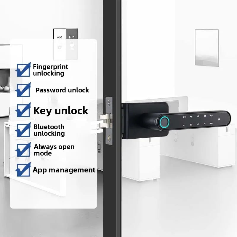 Broken Bridge Aluminum Fingerprint Smart Lock for Sliding Doors – Waterproof