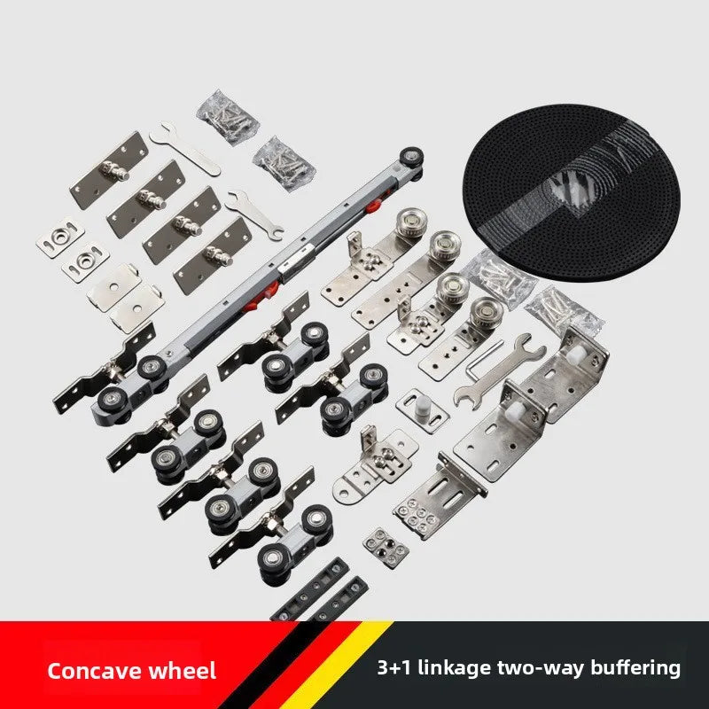 Three Linkage Two-way Buffer Hanger Two-three-four Linkage Sliding Door Silent Buffer Push-pull Upper Rail Accessories