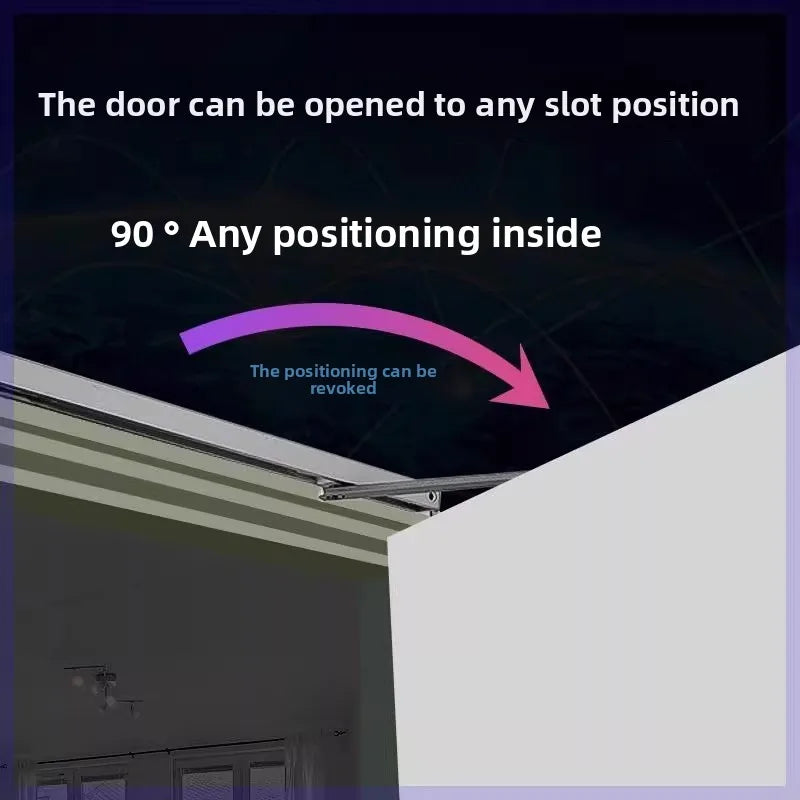 Slide Type Door Closer Anti-theft KFC Door 90 Degree Positioning Opener Slide Type Hydraulic Buffer Door Closer