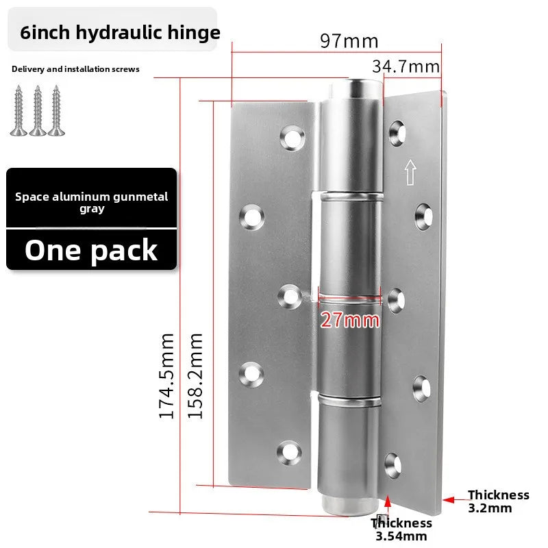 Hydraulic Buffer Invisible Hinge for Hidden Wooden Doors – Automatic & Silent